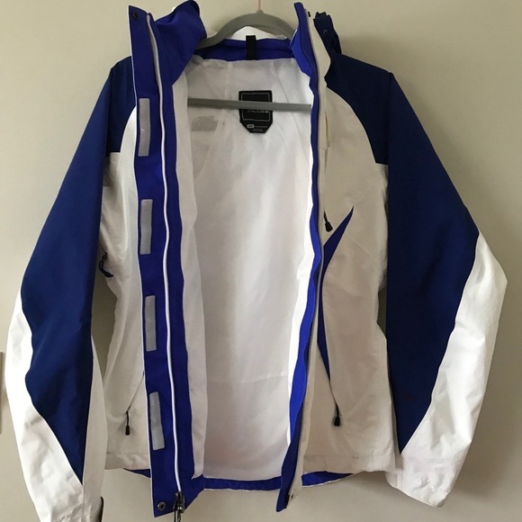The North Face White Blue Boundary Hyvent Jacket - Picture 3 of 12